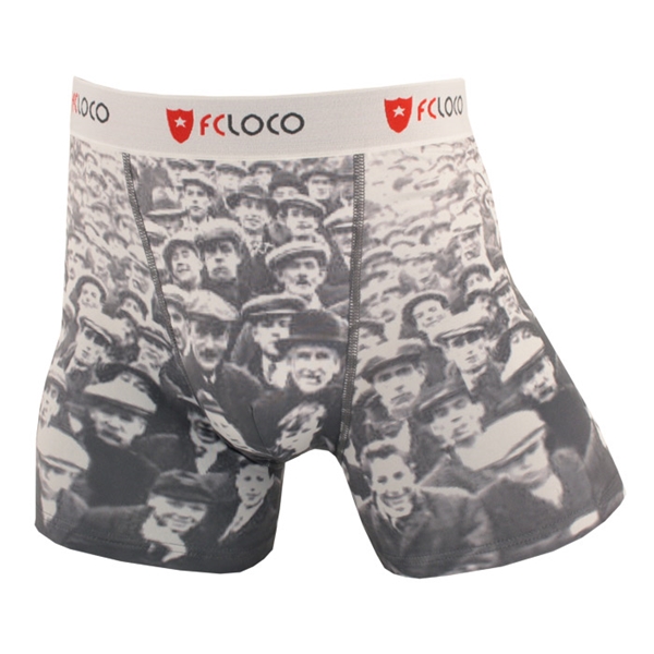 Image de FC Loco - Boxer gris Retro Football Crowd