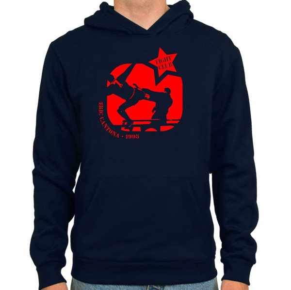 Image de Spielraum - Cantona Fight Club Hoodie - Bleu Marine