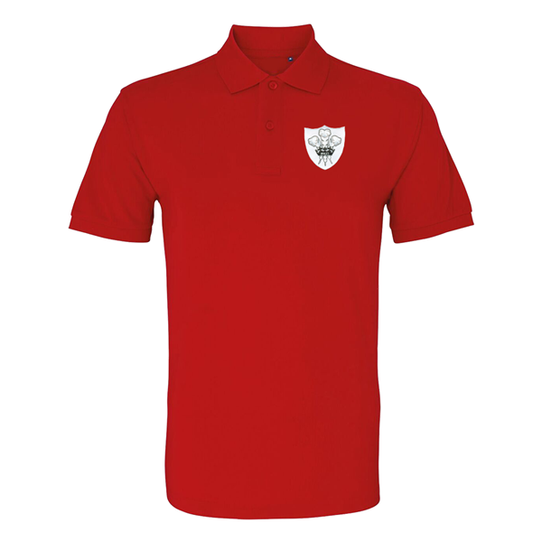 Image de Rugby Vintage - Polo Pays de Galles années 1980 - Rouge