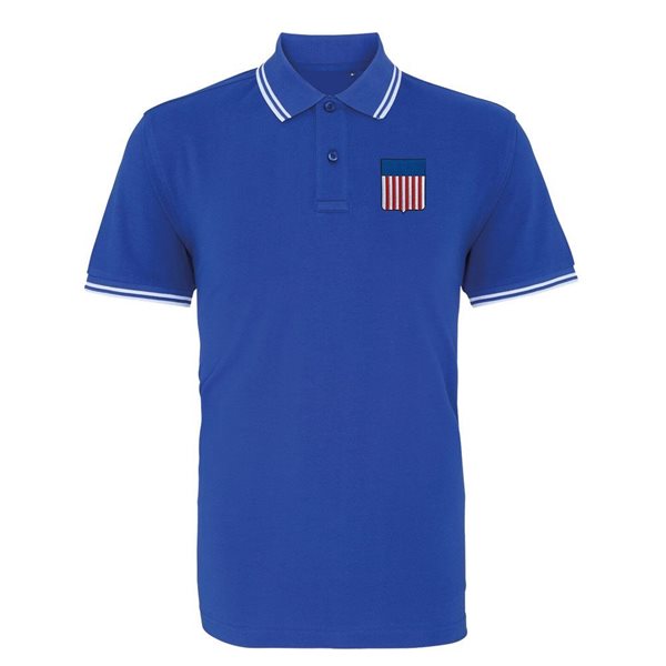 Image de Rugby Vintage - Polo Etats Unis années 1980 - Bleu