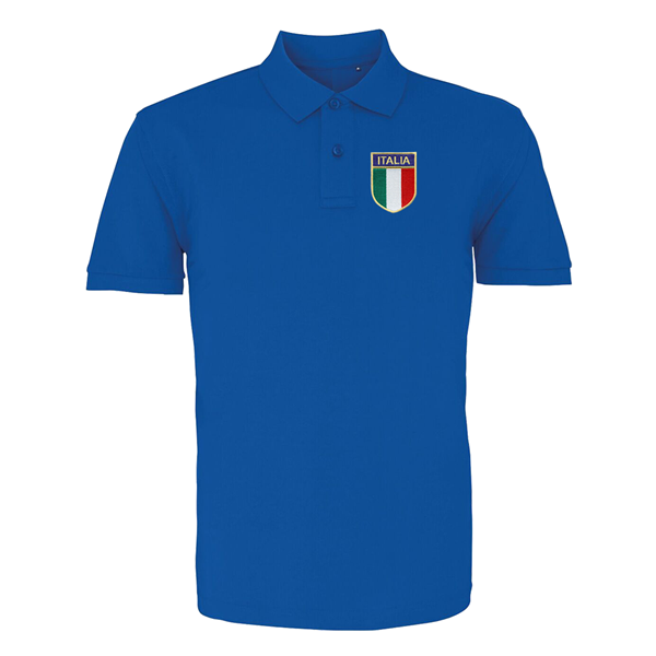 Image de Rugby Vintage - Polo Italie années 1970-80 - Bleu