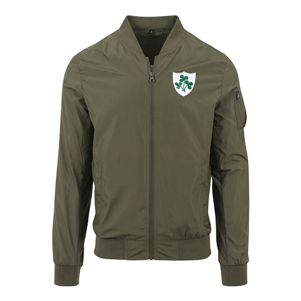 Image de Rugby Vintage - Bomber Jacket Irlande - Vert de l'armée