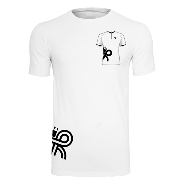 Image de Heurtefeu - Brand Cycling Stretch T-Shirt - Blanc