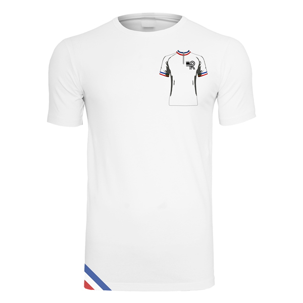 Image de Heurtefeu - Bernaudeau 1979 Stretch Cycling T-Shirt - Blanc