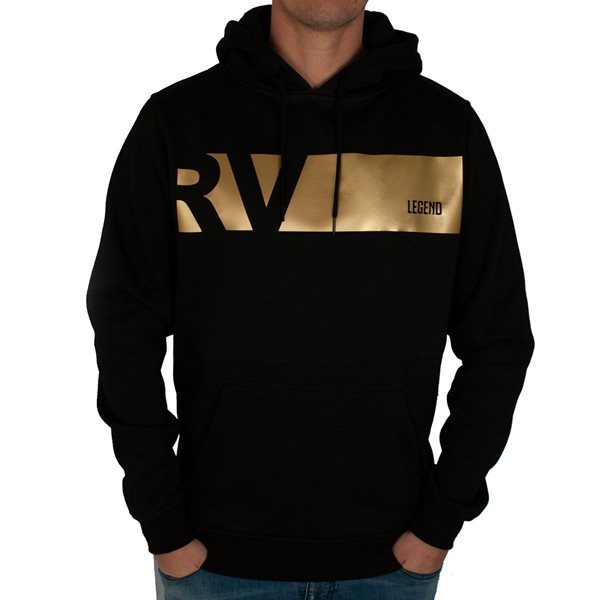 Image de Rugby Vintage- Sweat A Capuche Colour Banner Legend - Noir/D'Or