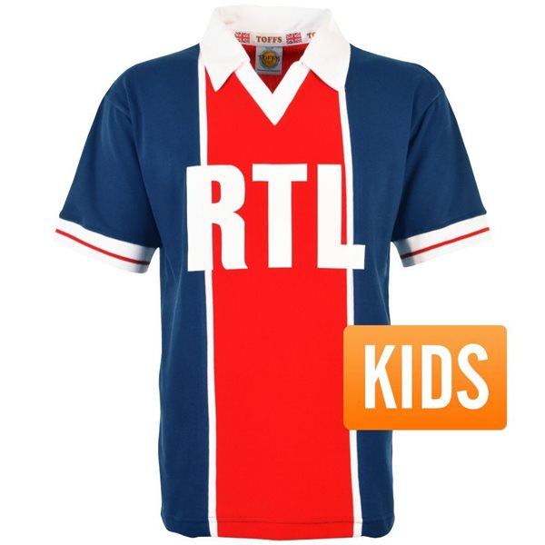 Image de Maillot rétro Paris Saint Germain RTL 1981-1982 - Enfants