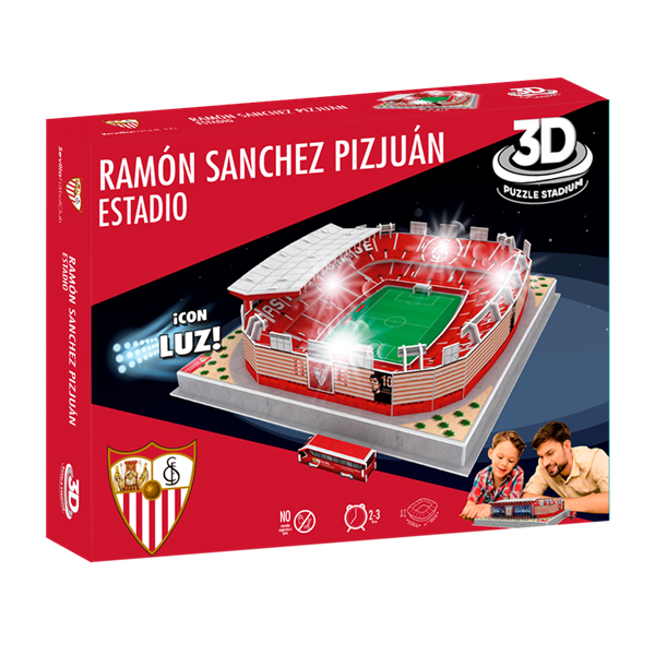 Sevilla Ramon Sanchez Pizjuan Stadium - 3D Puzzle (LED Edition)