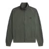 Fred Perry - Contrast Tape Track Jacket - Field Green/ Black