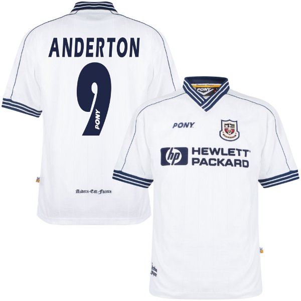 Pony - Tottenham Hotspur Retro Voetbalshirt 1996-1998 + Anderton 9