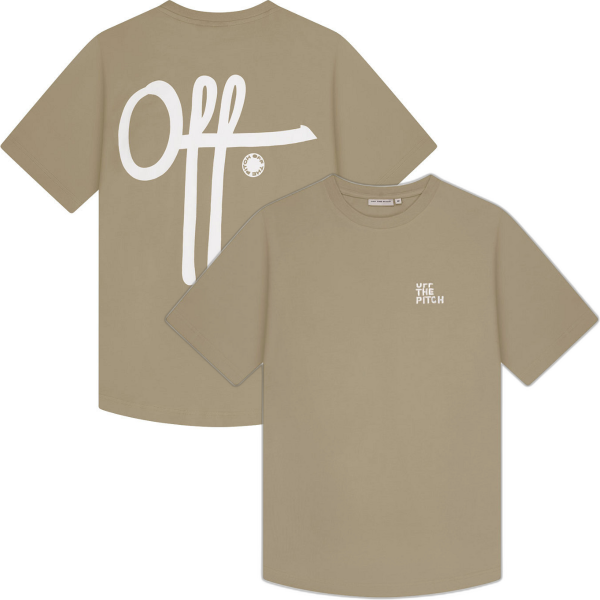 Image de Off The Pitch - T-Shirt Slim Fit Fullstop - Khaki