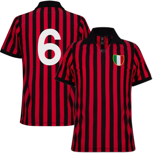Image de Maillot Rétro de Football AC Milan 1962-1963 + 6 (Trapattoni)