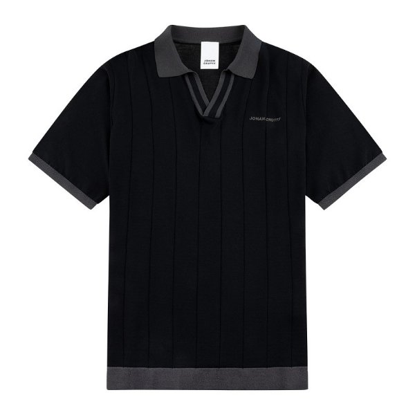 Johan Cruyff - Retro Sport Polo Shirt - Zwart